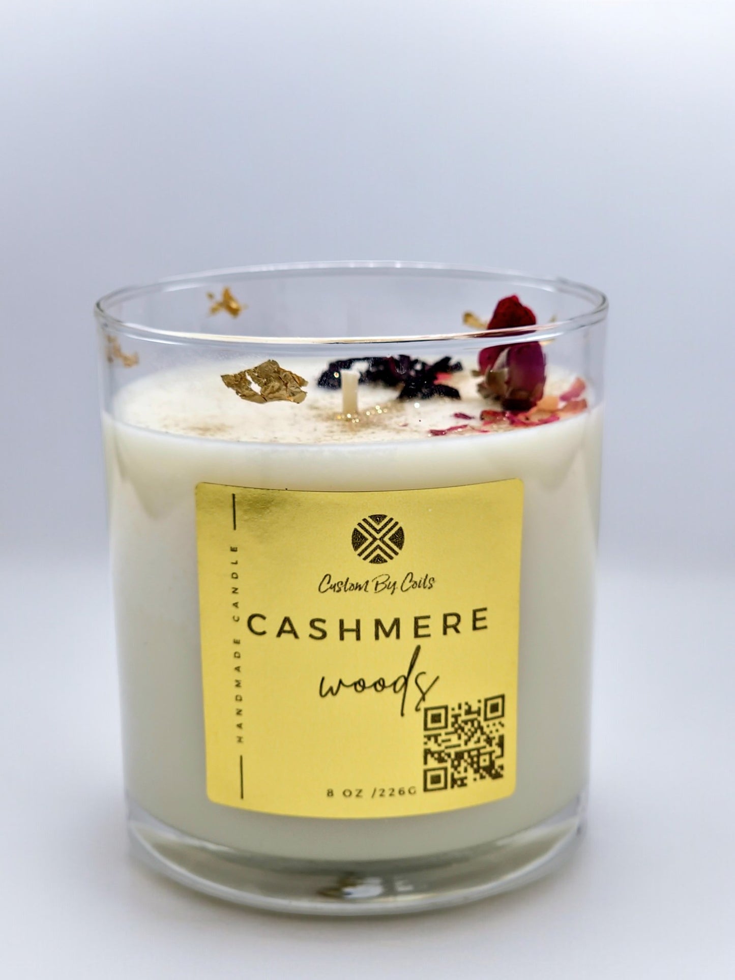 Cashmere Woods Soy Candle – Fresh, Floral Scent | Custom By Coits