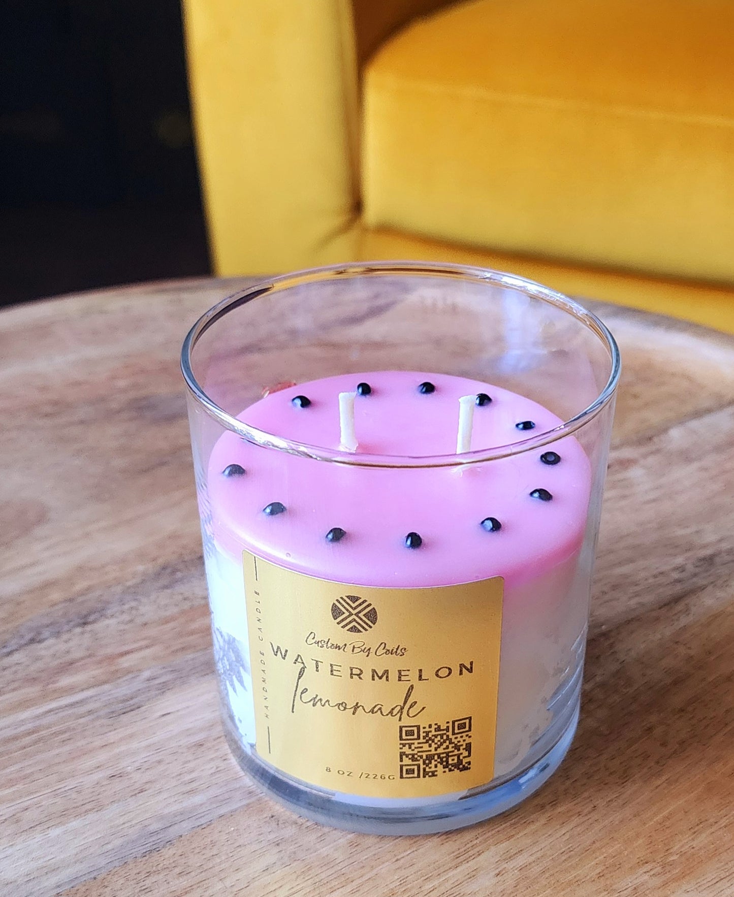Watermelon Lemonade Candle – Sweet & Refreshing Scent | Custom By Coits