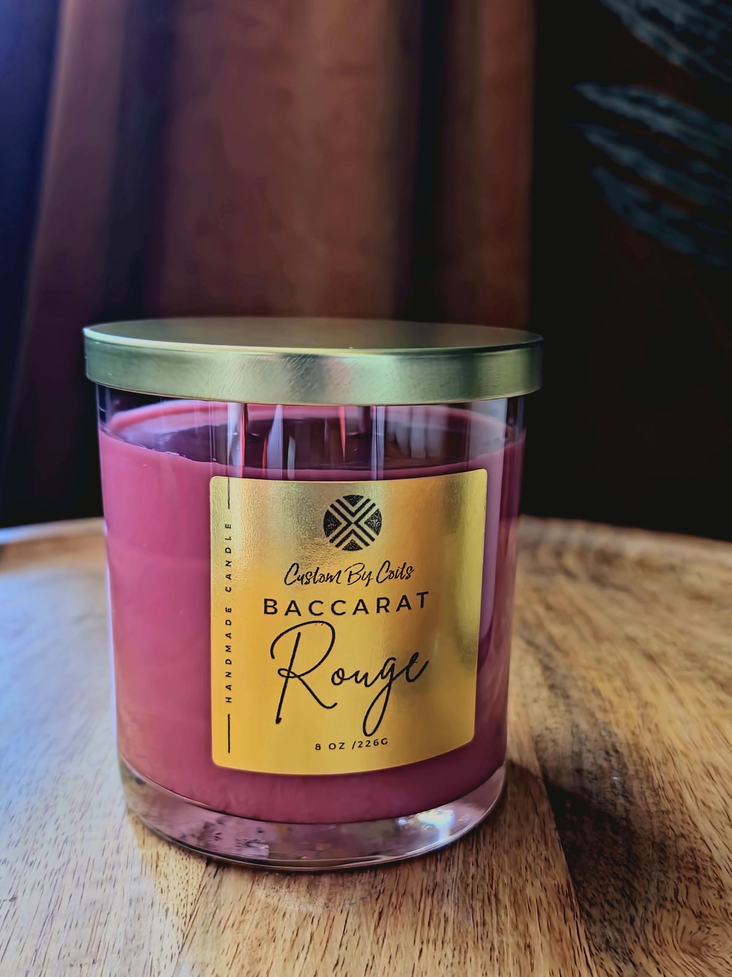 Baccarat Rouge 540 Inspired Candle – Masculine Scent | Custom By Coits