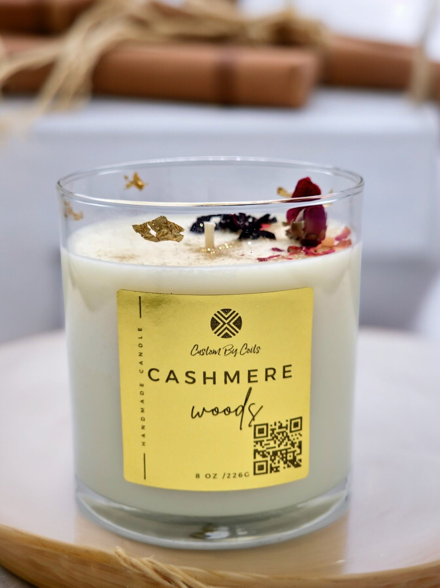 Cashmere Woods Soy Candle – Fresh, Floral Scent | Custom By Coits