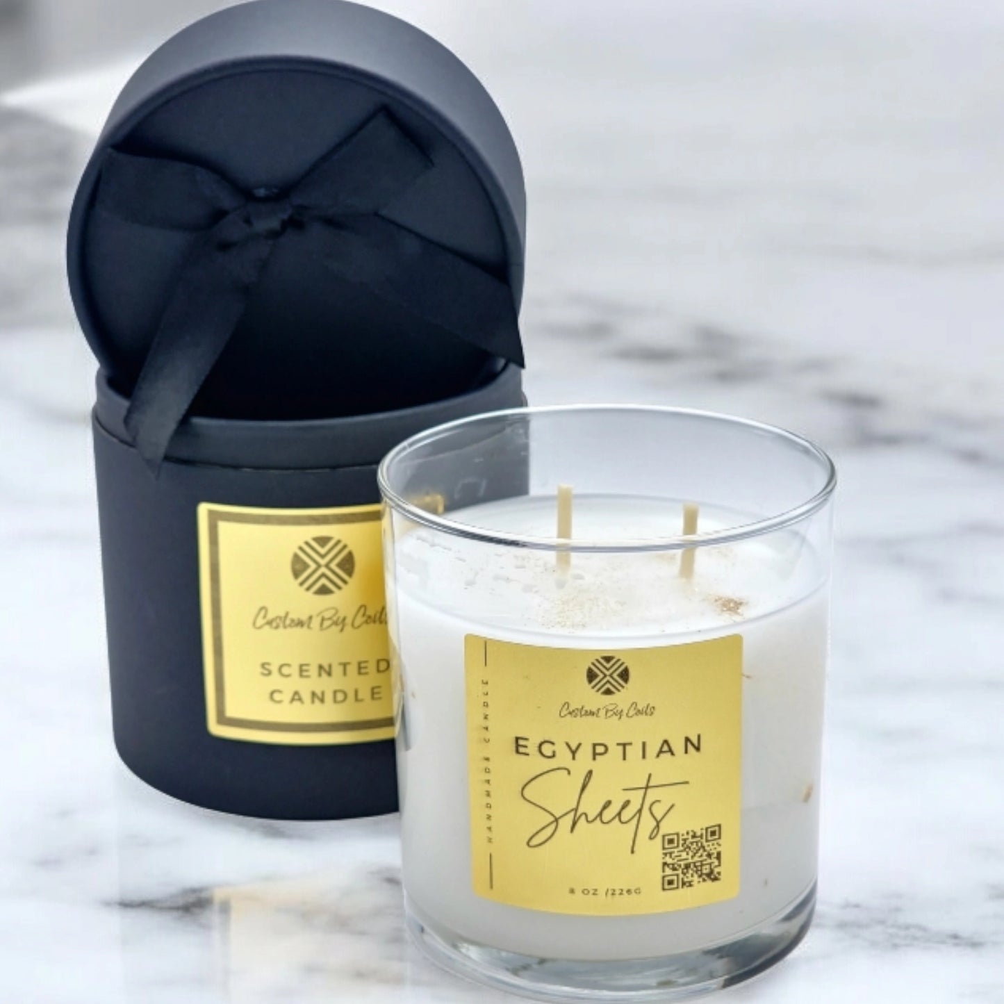 Egyptian Sheets Candle – Fresh, Crisp Cotton Scent | Custom By Coits