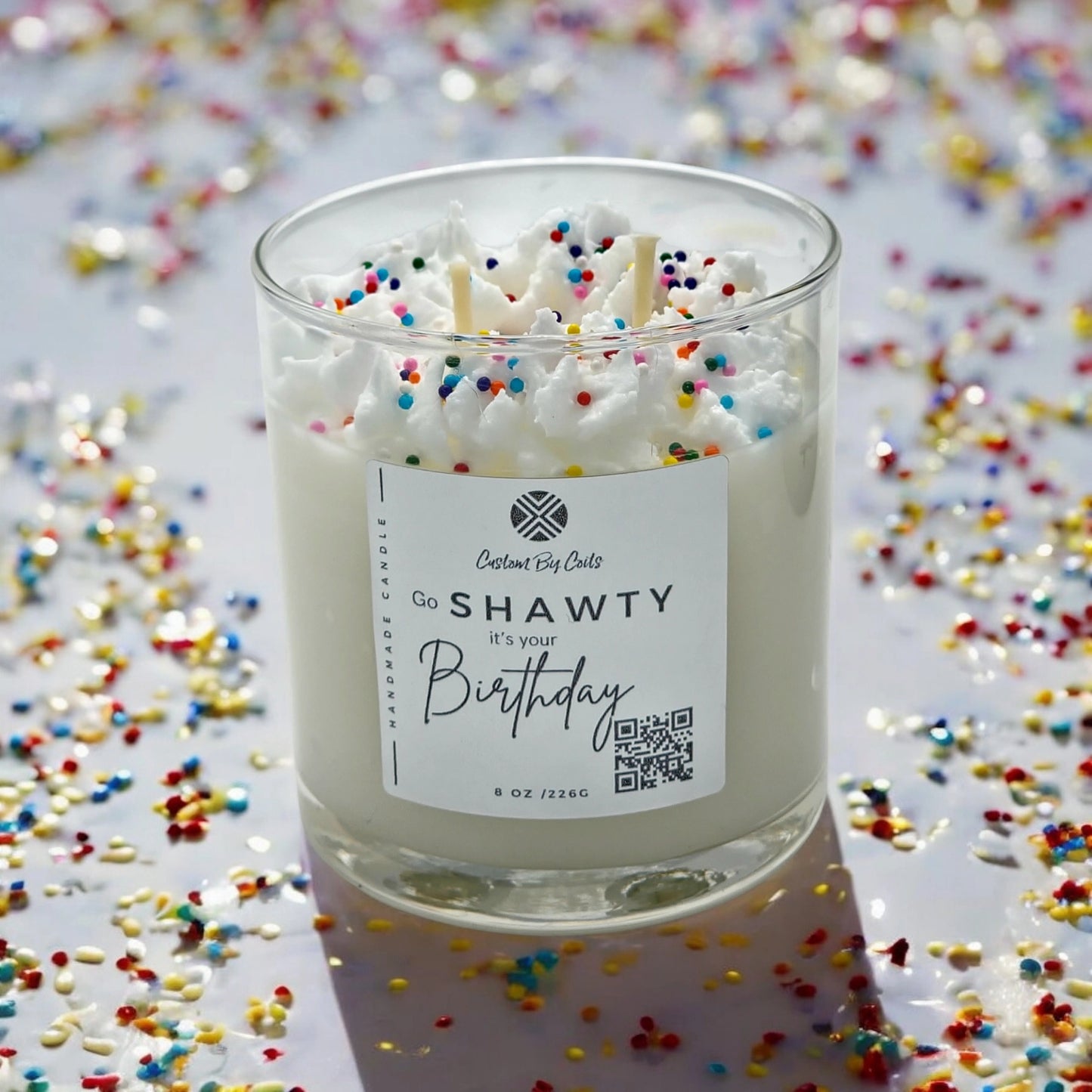 Birthday Cake Candle – Sweet Vanilla Cake Scent | Handcrafted Candle Gift | Custom By Coits