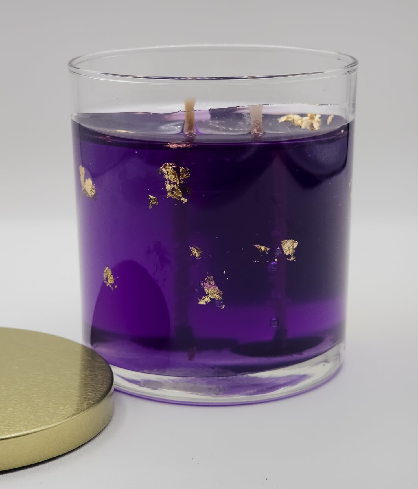 Champagne-Amethyst-Inspired Gel Candle - 2 Wick Jar | Unique Gift for Candle Lovers | Custom By Coits