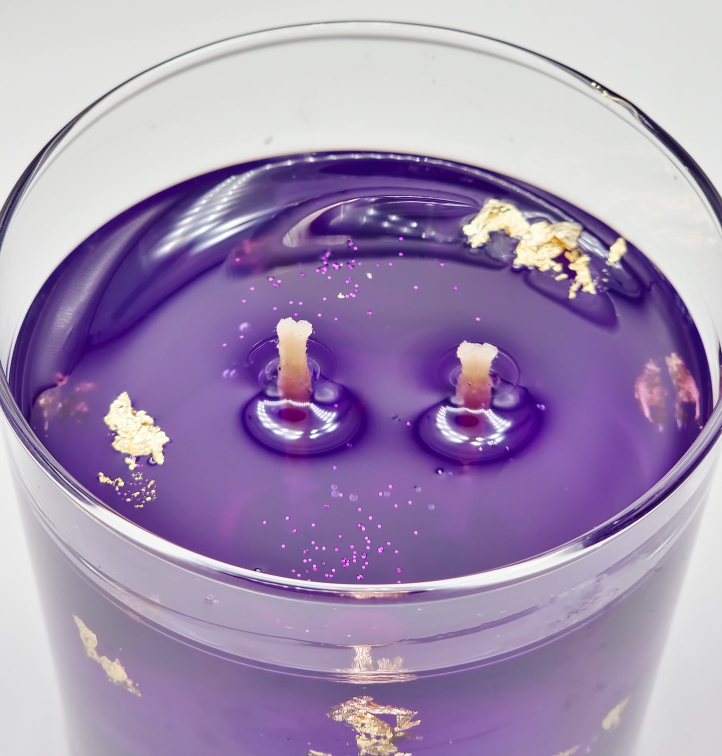 Champagne-Amethyst-Inspired Gel Candle - 2 Wick Jar | Unique Gift for Candle Lovers | Custom By Coits